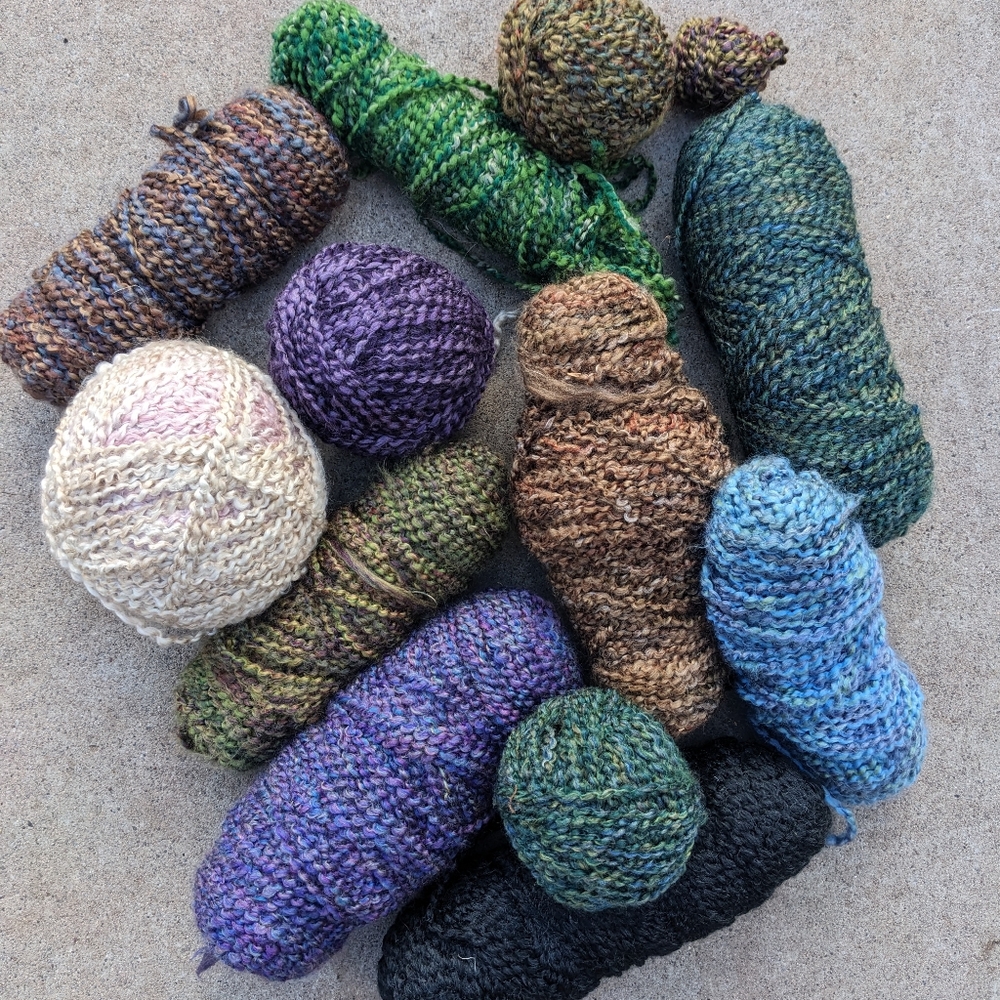 Lot of Homespun Yarn, ~1843 yards